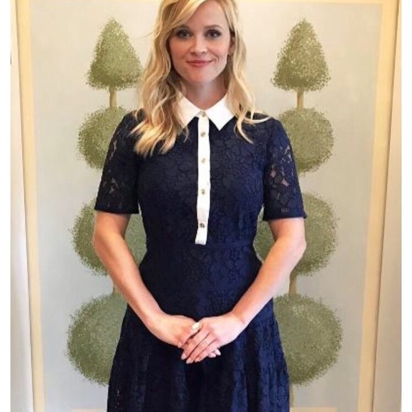 🆕Listing Draper James Navy Lace Dress - Picture 2 of 8